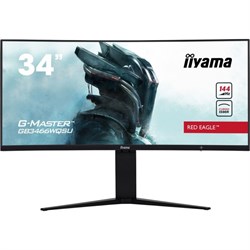 Монитор Iiyama 34" Red Eagle GB3466WQSU-B1 черный VA LED 1ms 21:9 HDMI M/M матовая HAS 400cd   10046 - фото 51427570