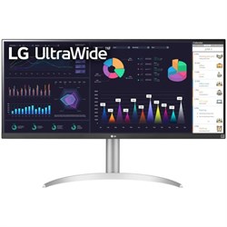 Монитор LG 34" 34WQ65X-W белый IPS LED 21:9 HDMI матовая HAS 500cd 178гр/178гр 2560x1080 60H   10046 - фото 51427754