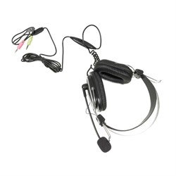Наушники с микрофоном A4Tech HS-50 черный 2.5м мониторные оголовье - фото 51428278