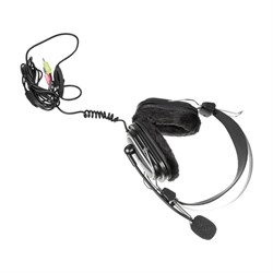 Наушники с микрофоном A4Tech HS-60, мониторные, оголовье, провод 2.5 м, чёрные - фото 51428294