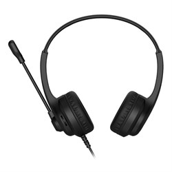 Наушники с микрофоном A4Tech HS-8i черный 1.8м накладные оголовье - фото 51428301