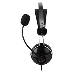 Наушники с микрофоном A4Tech HU-7P черный 2м накладные USB оголовье - фото 51428327