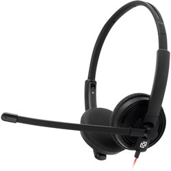 Наушники с микрофоном Оклик HS-L900 черный 1.6м накладные оголовье (1532022) - фото 51428413