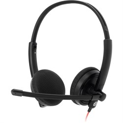 Наушники с микрофоном Оклик HS-L900 черный 1.6м накладные оголовье (1532022) - фото 51428416