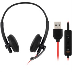 Наушники с микрофоном Оклик HS-L900 черный 1.6м накладные оголовье (1532022) - фото 51428417