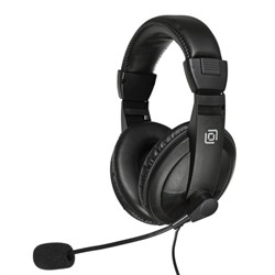 Наушники с микрофоном Оклик HS-M137V черный 1.8м мониторные оголовье (614046) - фото 51428423