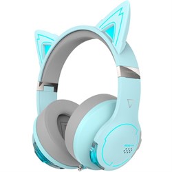 Наушники с микрофоном Edifier G5BT Cat голубое небо/серый мониторные BT оголовье - фото 51428631
