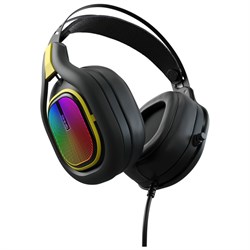 Наушники с микрофоном GMNG HS-L630G черный/желтый 2.2м мониторные оголовье (1533561) - фото 51428714