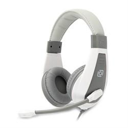 Наушники с микрофоном Оклик HS-L600 серый 1.8м мониторные оголовье (1532023) - фото 51428738