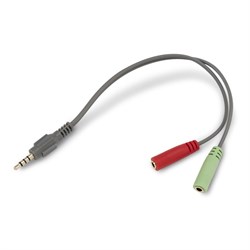 Наушники с микрофоном Оклик HS-L600 серый 1.8м мониторные оголовье (1532023) - фото 51428744