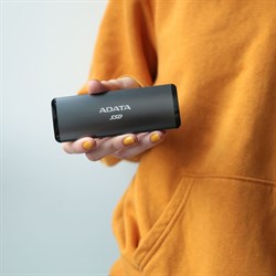 Накопитель SSD A-Data USB-C 512GB ASE760-512GU32G2-CTI SE760 1.8" серый - фото 51428788