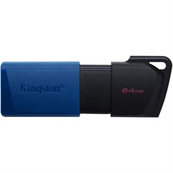 Флешка Kingston DataTraveler Exodia M 64 GB, USB 3.0, чёрный/синий - фото 51428925