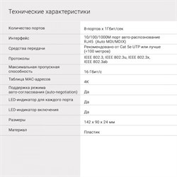 Коммутатор Digma DSW-108GE 8G неуправляемый - фото 51429063