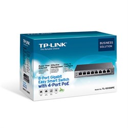 Коммутатор TP-Link TL-SG108PE 8G 4PoE+ 64W управляемый - фото 51429158
