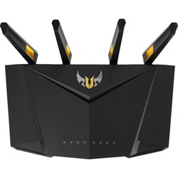 Роутер беспроводной Asus TUF-AX3000 AX3000 10/100/1000BASE-TX/4G ready черный - фото 51429269