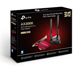Сетевой адаптер WiFi + Bluetooth TP-Link Archer TX3000E AX3000 PCI Express (ант.внеш.съем) 2   10047 - фото 51429747