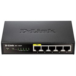 Коммутатор D-Link DGS-1005P/A1A 5G 4PoE 60W неуправляемый - фото 51429894