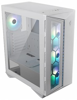 Компьютерный корпус MSI MPG GUNGNIR 110R WHITE 2xUSB 3.0, 1xType C, 4x120mm ARGB Fan, Tempered Glass Window, Brown Box - фото 51441226