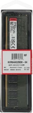Память DDR5 64GB 6400MHz Kingston KVR64A52BD8-64 Valueram RTL PC5-51200 CL52 DIMM 288-pin 1.1В dual rank Ret - фото 51955741