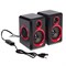 Компьютерные колонки 2.0 LuazON ES-02, Jack 3.5, USB, 0.9 м, черно-красные - фото 51364810 Компьютерные колонки 2.0 LuazON ES-02, Jack 3.5, USB, 0.9 м, черно-красные - фото 51364810