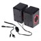 Компьютерные колонки 2.0 LuazON ES-02, Jack 3.5, USB, 0.9 м, черно-красные - фото 51364813 Компьютерные колонки 2.0 LuazON ES-02, Jack 3.5, USB, 0.9 м, черно-красные - фото 51364813