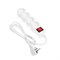 Сетевой фильтр 5bites SP4W-118 4S, 4 розетки, 1.8 м, 10 А, 3х0.75 мм2, с выкл., белый - фото 51368889