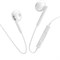 Наушники Hoco L10, проводные, вкладыши, микрофон, Type-C, кабель 1.2 м, белые - фото 51371910