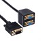 Разветвитель VGA Cablexpert CC-VGAX2-20CM, 2 устройства, чёрный - фото 51373069 Разветвитель VGA Cablexpert CC-VGAX2-20CM, 2 устройства, чёрный - фото 51373069