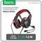 Наушники Hoco W104, игровые, накладные, микрофон, USB + 3.5 мм, 2 м, черно-красные - фото 51373136 Наушники Hoco W104, игровые, накладные, микрофон, USB + 3.5 мм, 2 м, черно-красные - фото 51373136