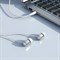 Наушники Borofone BM66 New sound, вакуумные, микрофон, Jack 3.5 мм, кабель 1.2 м, белые - фото 51382846