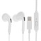 Наушники Exployd EX-HP-1467, вакуумные, микрофон, проводные, 108 дБ, 1.2 м, lightning, белые - фото 51383305