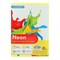 Бумага цветная А4, 50 листов, НЕОН жёлтая, плотность 80 г/м² - фото 51385264