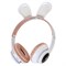 Детские наушники AIWA AW025, беспроводные, накладные, микрофон, 250 мАч, белый-розовый - фото 51398118