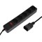 Сетевой удлинитель 5bites SP5B-110U 5S, 5 розеток, 1 м, 10 А, 3х0.75 мм2, с выкл., черный - фото 51399844