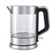 Чайник электрический Kitfort KT-617, стекло, 1.5 л, 2200 Вт, автоотключение, серебристый - фото 51403290