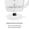 Чайник электрический jvc JK-KE1514, стеклянный, 2200 Вт, 1.7 л, белый - фото 51406939 Чайник электрический jvc JK-KE1514, стеклянный, 2200 Вт, 1.7 л, белый - фото 51406939