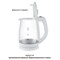 Чайник электрический jvc JK-KE1518, стеклянный, 2200 Вт, 1.7 л, белый - фото 51406954 Чайник электрический jvc JK-KE1518, стеклянный, 2200 Вт, 1.7 л, белый - фото 51406954