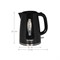 Электрический чайник Oursson EK1714P/BL, 1,7 л, 2200 Вт, цвет чёрный - фото 51408811