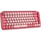 Клавиатура Logitech POP Keys механическая розовый/красный USB беспроводная BT/Radio - фото 51422660