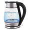 Чайник электрический Vitek VT-7037, стекло, 1.7 л, 2200 Вт, чёрно-серебристый - фото 51425014 Чайник электрический Vitek VT-7037, стекло, 1.7 л, 2200 Вт, чёрно-серебристый - фото 51425014