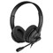 Наушники с микрофоном A4Tech HU-10 черный 2м накладные USB оголовье (HU-10/USB/BLACK) - фото 51428307