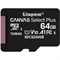 Карта памяти microSDXC 64GB Class10 Kingston SDCS2/64GBSP Canvas Select Plus w/o adapter - фото 51428911
