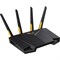 Роутер беспроводной Asus TUF-AX3000 AX3000 10/100/1000BASE-TX/4G ready черный - фото 51429267